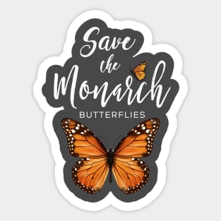 Save the Monarch Butterfly Sticker